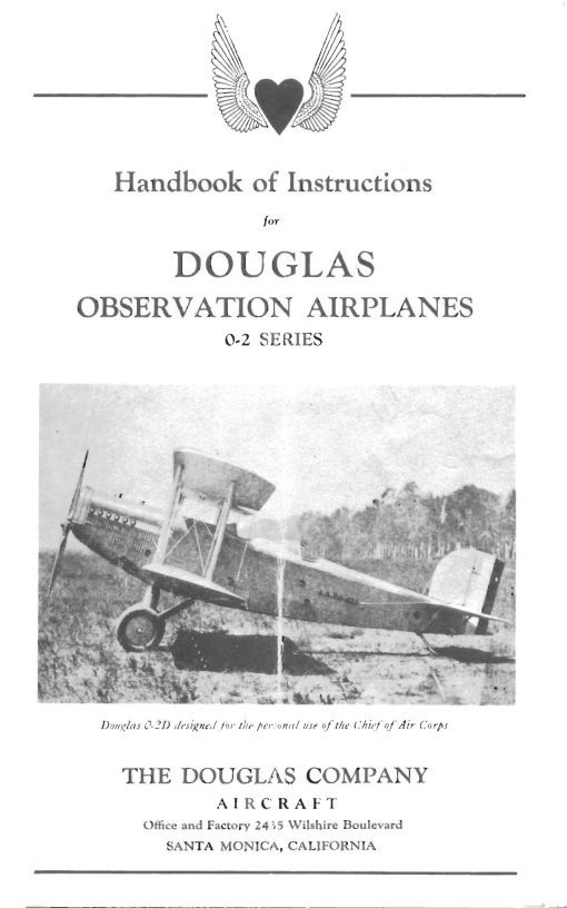 Flight Manual for the Douglas O-2 and O-38